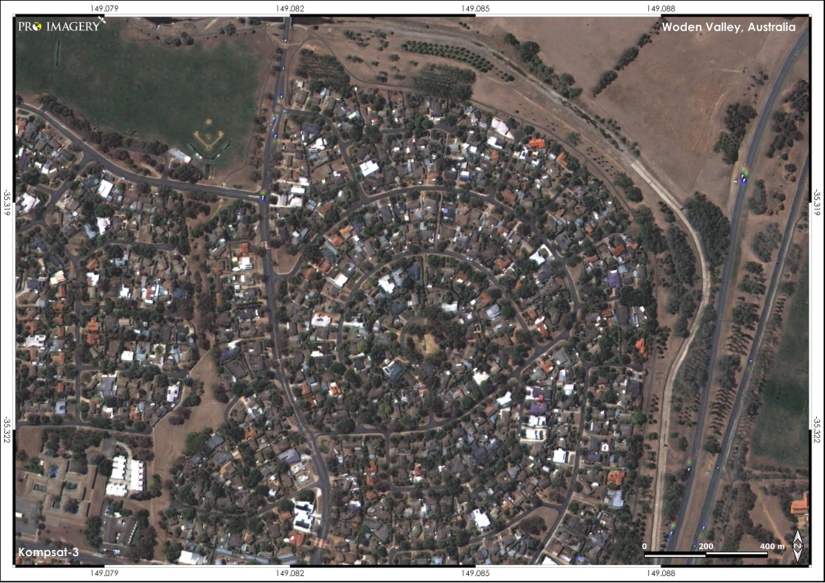 High resolution satellite imagery